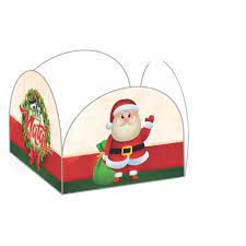 Forminha Para Doces 4 Pétalas Nc Toys Papai Noel Feliz Natal R.633 Pacote Com 50