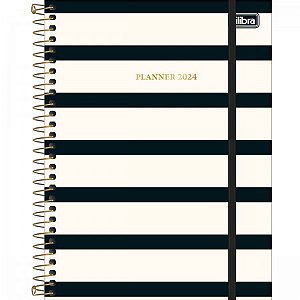 Agenda Planner 2024  Espiral Tilibra West Village Capa Sortida 17,7cm x 24cm R.179809 Com 80 folhas Unidade