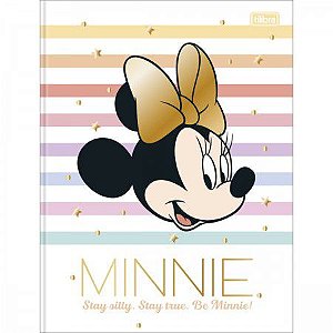 Caderno Brochura Universitário Tilibra Minnie Capa Dura Sortida 20cm x 27cm R.308862 Com 80 Folhas