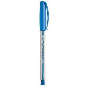 Caneta Esferográfica Trilux Colors Faber Castell Azul Claro Ponta Média 1.0mm R.032 Unidade