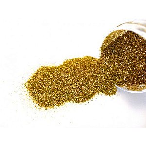 Glitter Purpurina em Pó Dourado 3Gr Unidade