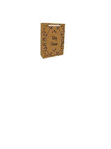 Sacola Kraft Com Alça Novaprint Feliz Páscoa Estampa Sortida 12cm x 6cm x 15cm R.4293 Unidade