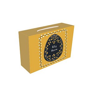 Caixa Para Doces e Presentes Novaprint Páscoa Estampa Sortida Tamanho M 26cm x 8cm x1.6cm R.3769 Unidade