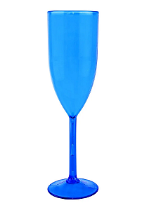 Taça Prime Champanhe Azul Transparente 180ml Unidade