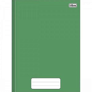 Caderno Brochura Universitário Capa Dura Tilibra Verde 20cm x 27cm R.235911 Com 80 Folhas