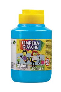 Tinta Guache Acrilex Azul Celeste 250ml Unidade