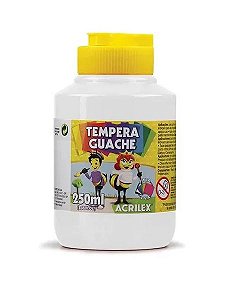 Tinta Guache Acrilex Branco 250ml Unidade