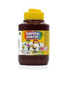 Tinta Guache Acrilex Marrom 250ml Unidade