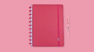 Caderno Inteligente Grande All Pink (20cm x 27cm)  Com 80 Folhas (60 Pautadas + 20 Lisas) 90 Gramas R.CIGD4103 - A Unidade