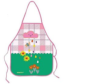 Avental Escolar Infantil Leonora Jardim 49,5cm x 39,5cm R.79908 - Unidade