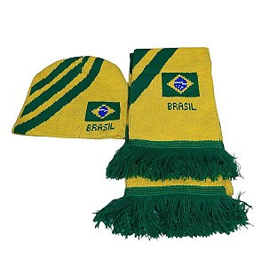 Kit Touca Com Cachecol Bembrasil Copa do Mundo - Unidade