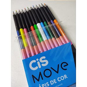 Lápis De Cor Cis Move Com 12 Cores Sortidas R.520685