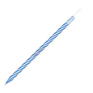 Caneta Esferográfica Cis Spiro Azul Claro 0.7mm Ponta Fina Unidade