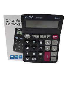 Calculadora Eletrônica De Mesa 12 Dígitos ( Pilha AA) 20cmx15,8cmx5cm R.FXC25022 Unidade