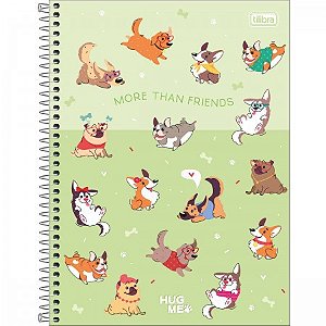 Caderno Universitário Capa Dura Sortida 1 Matéria Tilibra Hug Me R.314129 Com 80 Folhas Unidade