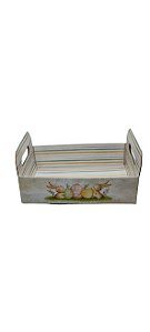 Cesta Caixote Ideia Tamanho M 12cmx22cmx 14cm Páscoa Aquarela R.4193 Unidade