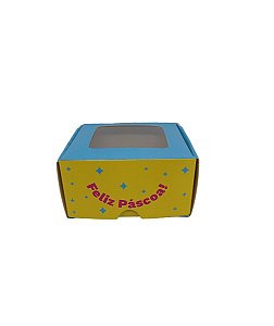 Caixa Practice Ideia Com Visor (04 Doces) Páscoa Cores 4cmx8cmx8cm R.4071 Unidade