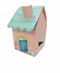 Caixa Casinha Ideia - Páscoa Aquarela 13cmx08cmx08cm R.4177 Unidade