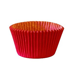 Forma Para Cupcake Dafesta Ao Forno Vermelha Com 45