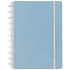 Caderno Inteligente Azul Pastel  A5 (15cm x 20cm) R.cia52079 Com 80 Folhas