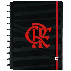 Caderno Inteligente Flamengo Rubro Negro Tamanho Grande ( 20cm x 27 cm) Com  80 Folhas ( 60 Pautadas + 20Lisas)  90 Gramas  R.CIGD4120 - A unidade
