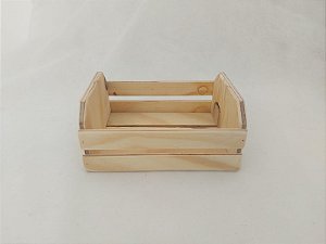 Caixote De Madeira Médio 16cm x 12cm x 7cm - Unidade