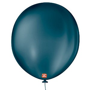 Balão São Roque Liso Nº5 Azul Petróleo c/50 Unidades
