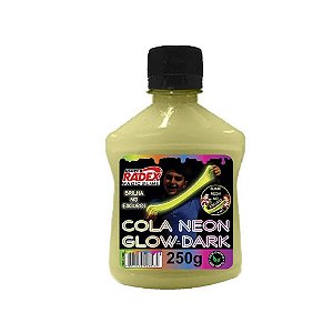 Cola Slime Glow Dark Radex Amarelo Neon Fluor 250 Gramas R.7580 Unidade