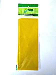 Papel Celofane 80cm X 100cm Amarelo Unidade