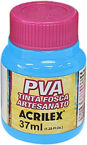 Tinta Plástica Acrilex Pva 37Ml Az Celeste 032400503