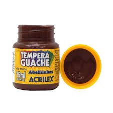 Tinta Guache Acrilex 15ml Marrom R.020150531 Unidade