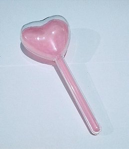 Pirulito Coração Rosa Bebe R.12691 Unidade