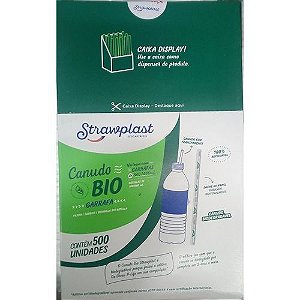 Canudo Biodegradavel Strawplast Para Garrafa R.817 Com 500
