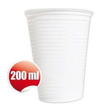 Copo Plástico Totalplast 200Ml Normatizado Branco Com 100
