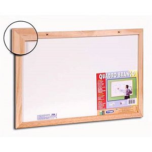 Quadro Branco Moldura Em Madeira 60cmx40cm R.pa003109 Unidade