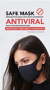 Máscara Safe Mask Antiviral Mata Covid Unidade