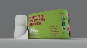 Papel Higiênico Carinho Eco Green Folhas Duplas 12 Rolos Com 30 Metros