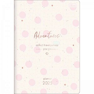 Agenda 2025 Grampeada Tilibra Planner Soho Capa Sortida 17,8x25,4 R.290963 Com 20 Folhas