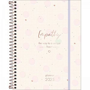 Agenda Planner 2025 Espiral Tilibra Soho Capa Sortida 17,7cm x 24cm com 80 Folhas R.290971 Unidade