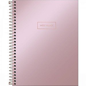 Caderno Espiral Capa Dura Colegial Metalizado 1 Matéria Tilibra West Village 80 Folhas R.229750 E4 Unidade