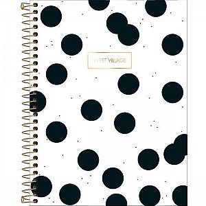 Caderno Espiral Capa Dura Colegial 10 Matérias  Tilibra West Village 160 Folhas R.235580 E4 Unidade