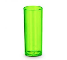 Copo Long Drink Verde Neon Transparente 300ml Unidade