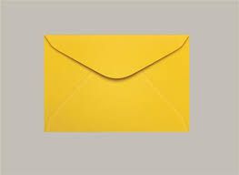Envelope Visita Cor Amarelo 7cm x 10cm Unidade