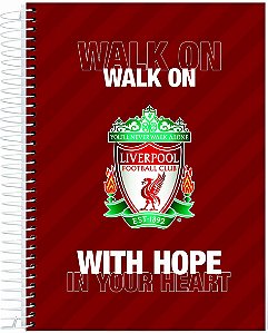 Caderno Espiral Universitário Capa Dura Sortida Jandaia Liverpool 20cm x 27cm 10 Matérias 160 folhas R.69509 Unidade