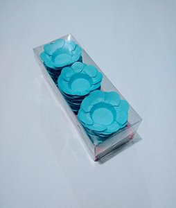 Forminha Decorativa para Doces Nb Formas Azul Claro C1 Embalagem Com 50