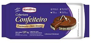 Cobertura em Barra Confeiteiro Fracionada Mavalério Chocolate Meio Amargo 1,01Kg R.09276 Unidade