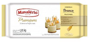 Cobertura Em Barra Premium Fracionada Mavalério Chocolate Branco 1,01kg R.09231 Unidade