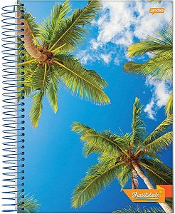 Caderno Espiral Universitário Capa Dura Sortida Jandaia Brasilidade 20cm x 27cm 1 Matéria R.08136 Unidade