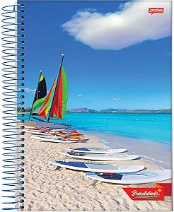 Caderno Espiral 1/4 Capa Dura Sortida Jandaia Brasilidade Com 96 Folhas R.42387 Unidade