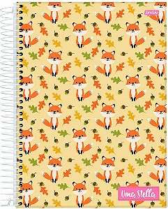 Caderno Espiral Universitário Capa Dura Sortida Jandaia Stella 20cm x 27cm 1 Matéria 80 Folhas R.65496 Unidade